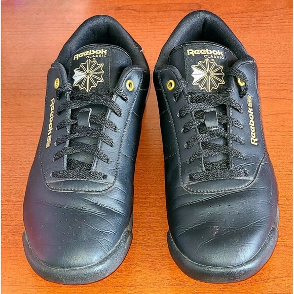 REEBOK ALICIA KEYS BLACK PRINCESS Studded SHOES WOMAN'S Sz. 9.5 Narrow Sneakers - Picture 2 of 8